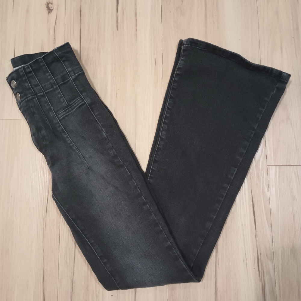 We The Free Onyx Black Flare & Wide Leg Jeans
